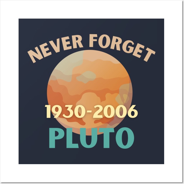 Pluto never forget 1930-2006 Wall Art by High Altitude